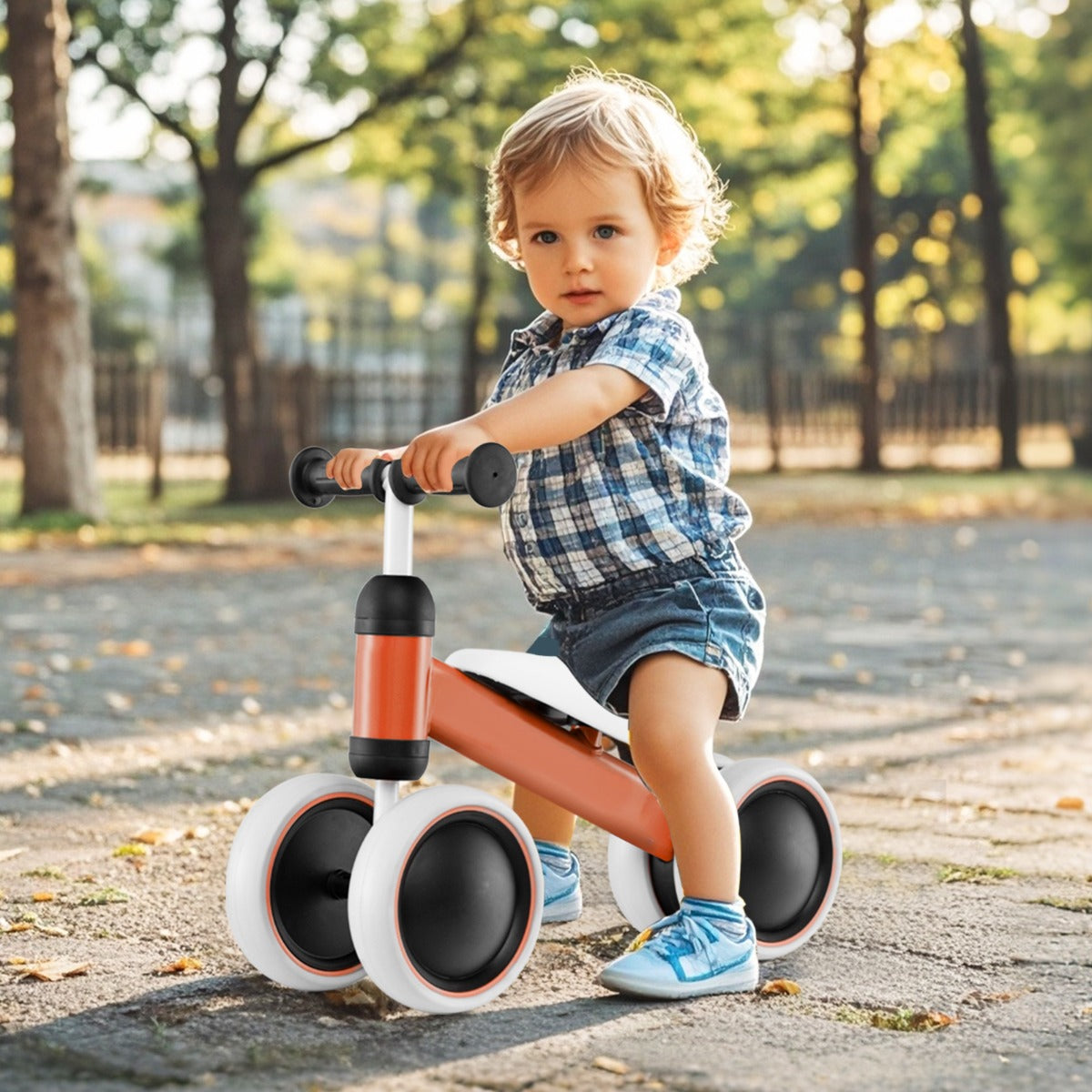 Baby Balance Training Bike with 4 Wheels for Infant