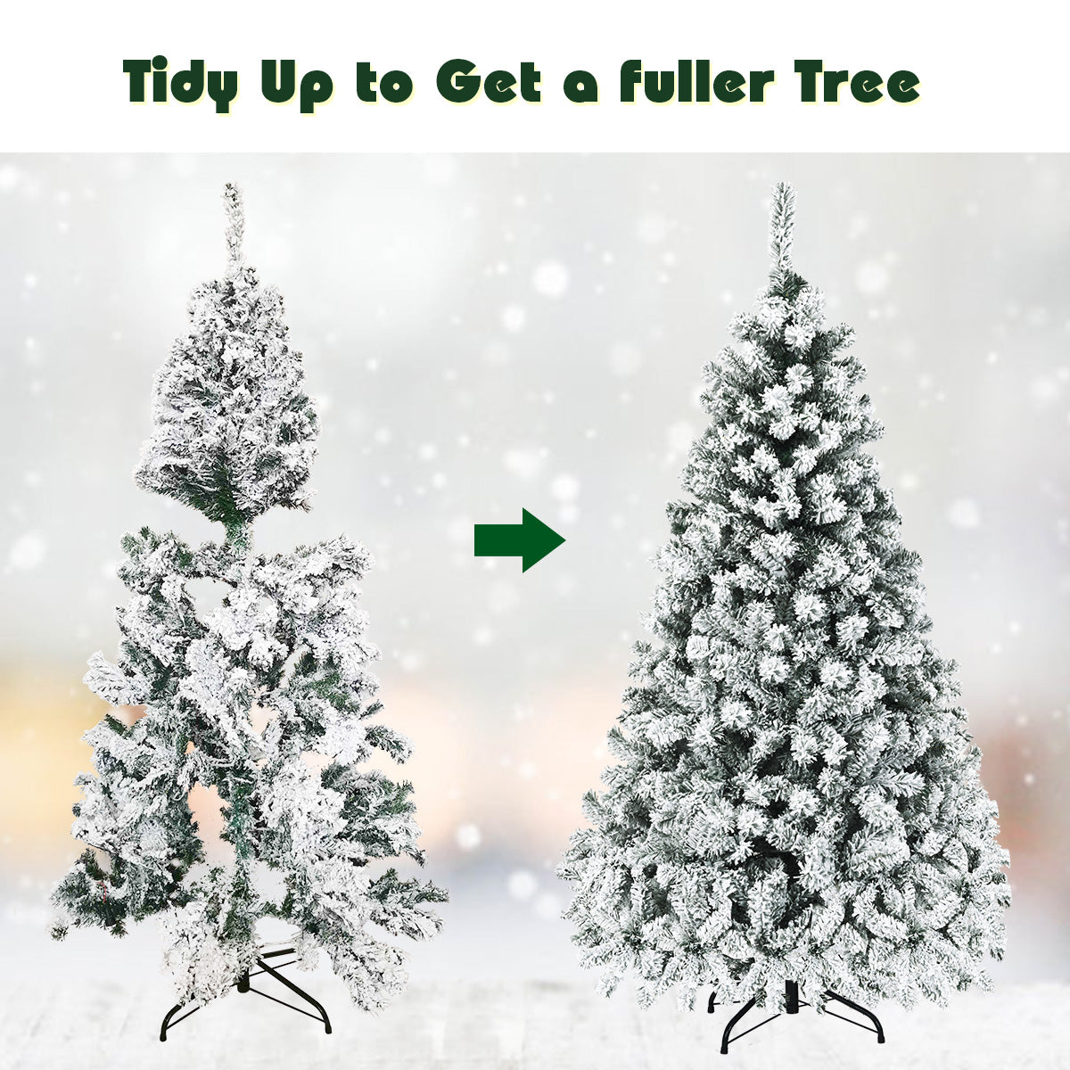 Artificial Christmas with LED Lights for Room Decoration