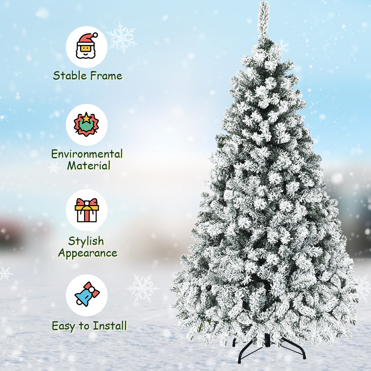Artificial Christmas with LED Lights for Room Decoration