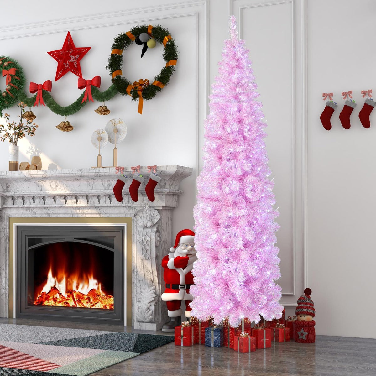 1.83M/2.1M Pre-Lit Artificial Christmas Tree for Decoration