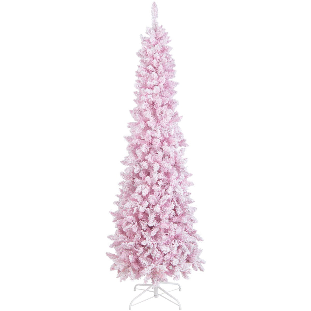 2.1M Pre-Lit Artificial Hinged Christmas Tree with 8 Lighting Modes