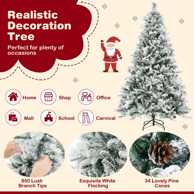 1.8m Christmas Tree with 850 PE PVC Branch Tips for Decor