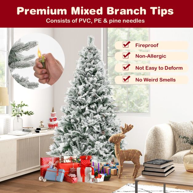 1.8m Christmas Tree with 850 PE PVC Branch Tips for Decor