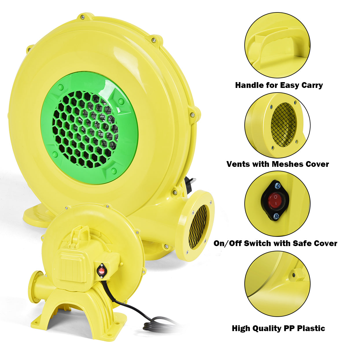 450W Electric Air Fan Blower for Inflatable Bounce House