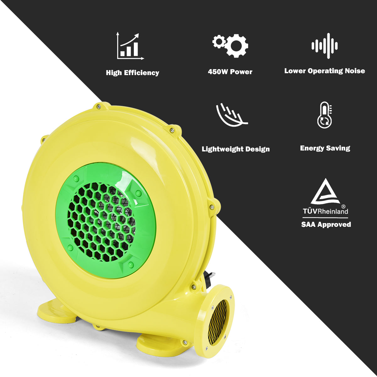 450W Electric Air Fan Blower for Inflatable Bounce House