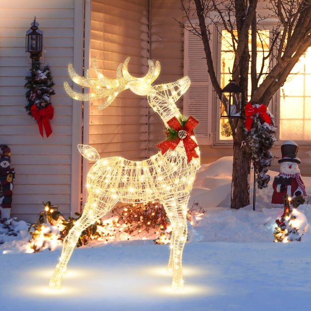 Christmas Lighted Reindeer with 120 LED Bulbs for Indoor and Outdoor