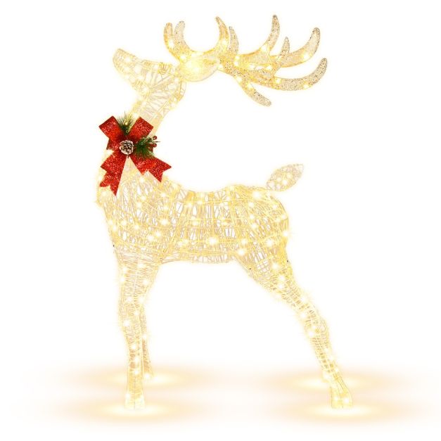 Christmas Lighted Reindeer with 120 LED Bulbs for Indoor and Outdoor