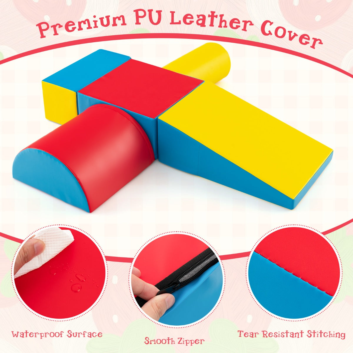 Kid Crawl Climb Foam Shapes Playset for Toddler