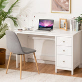 3-Drawer Computer Desk with Spacious Desktop for Office
