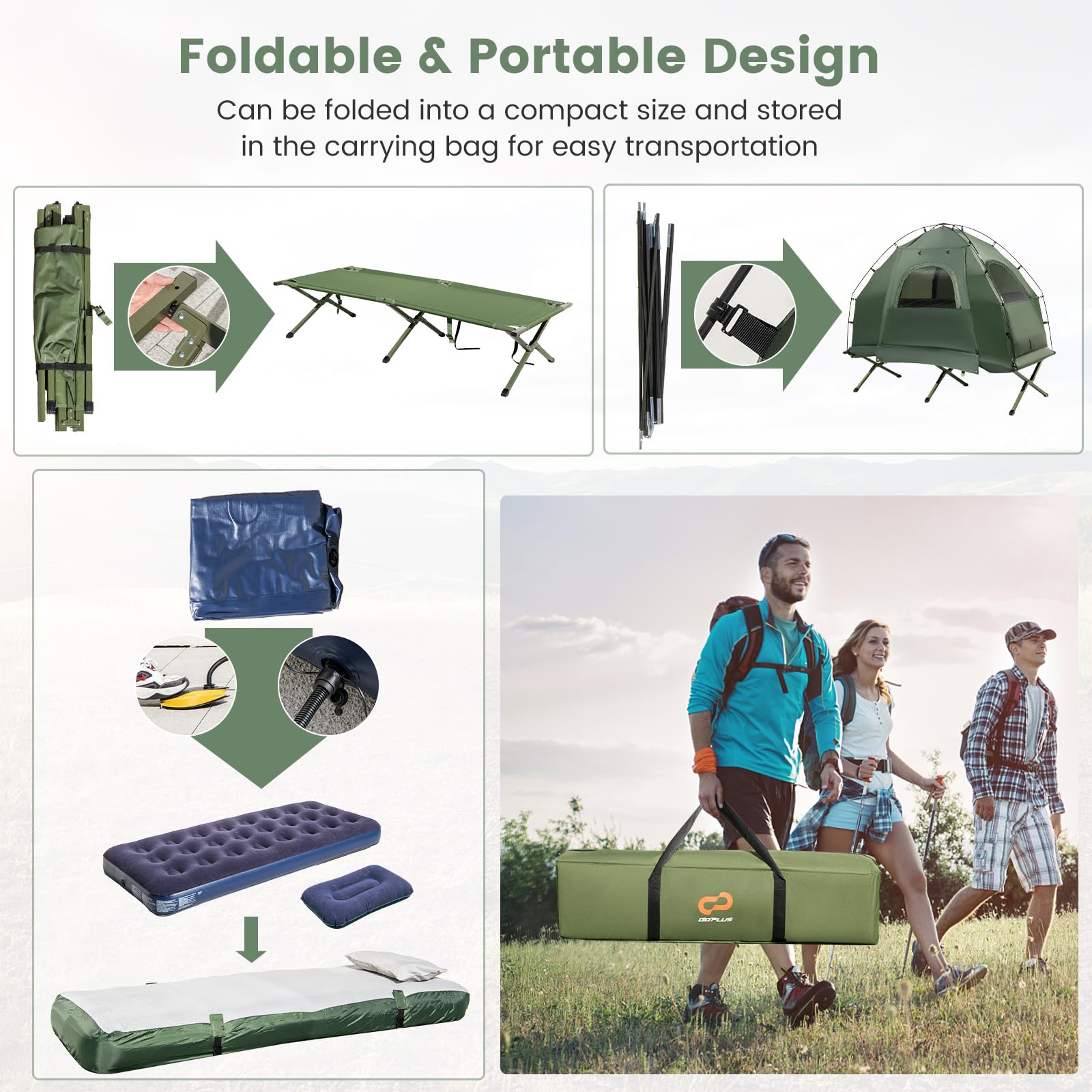 5-in-1 Multifunctional Outdoor Tent