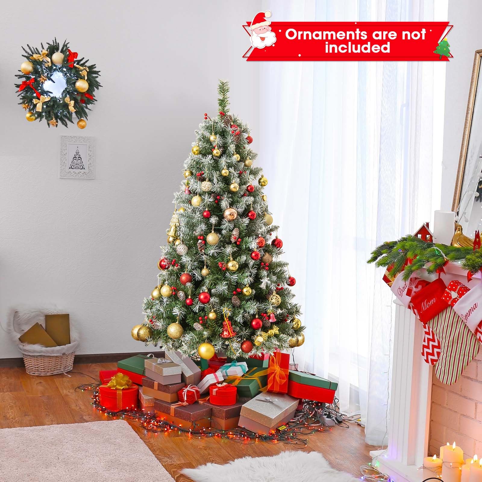 1.5m Artificial Xmas Tree with 450 PVC Branch Tips for Decoration