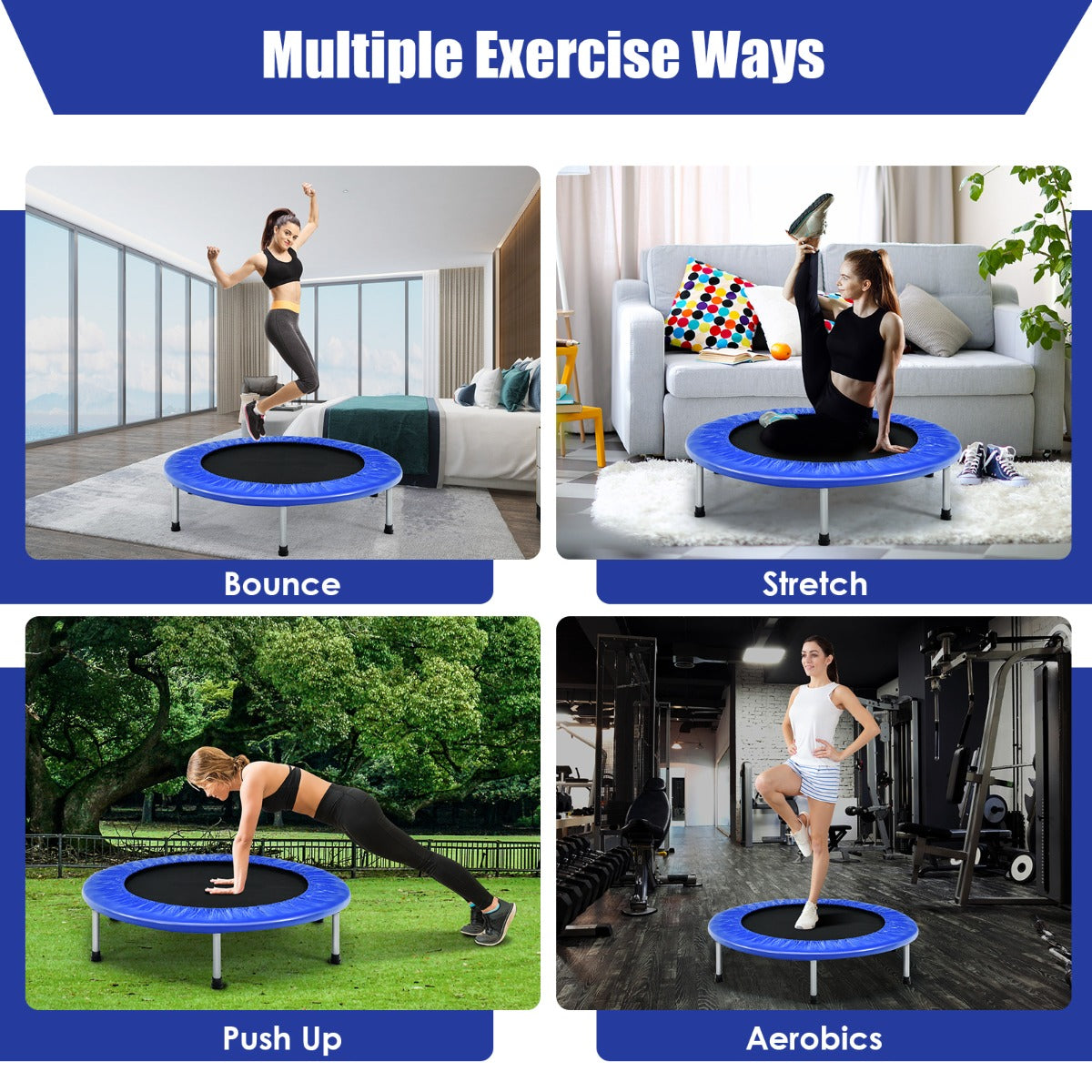 Portable Recreational Fitness Rebounder for Kids