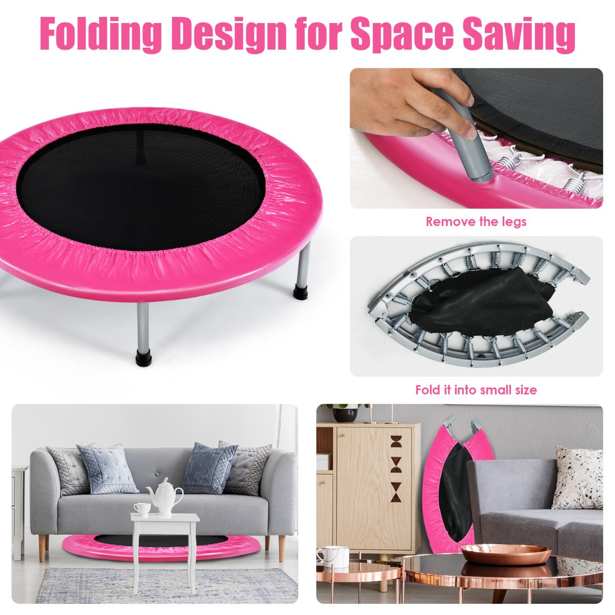 Portable Recreational Fitness Rebounder for Kids