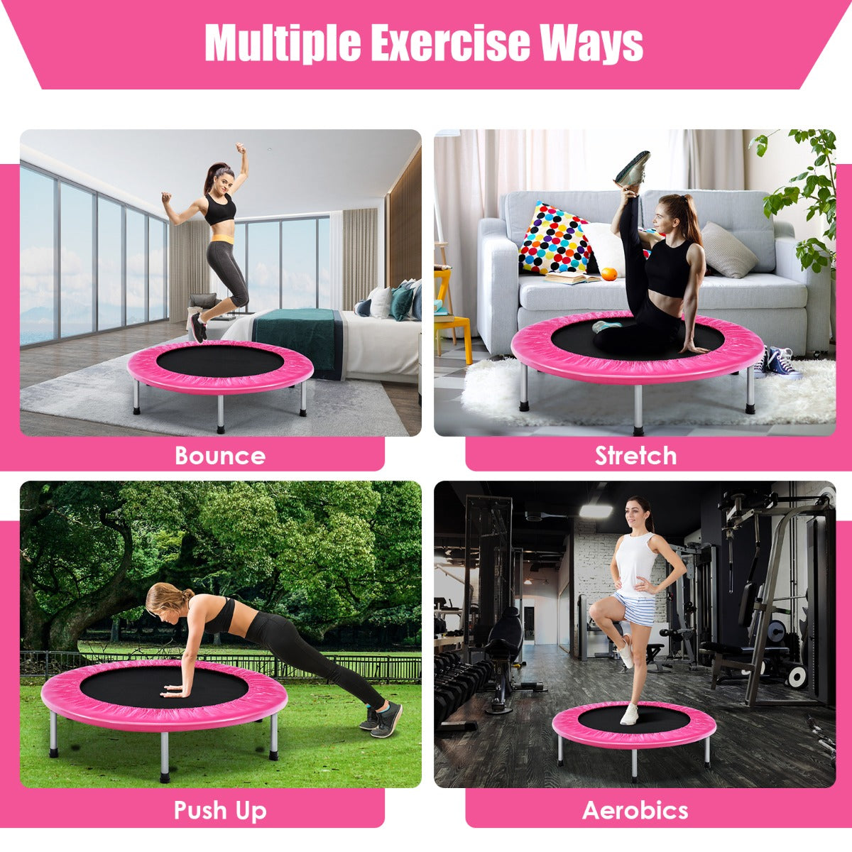 Portable Recreational Fitness Rebounder for Kids