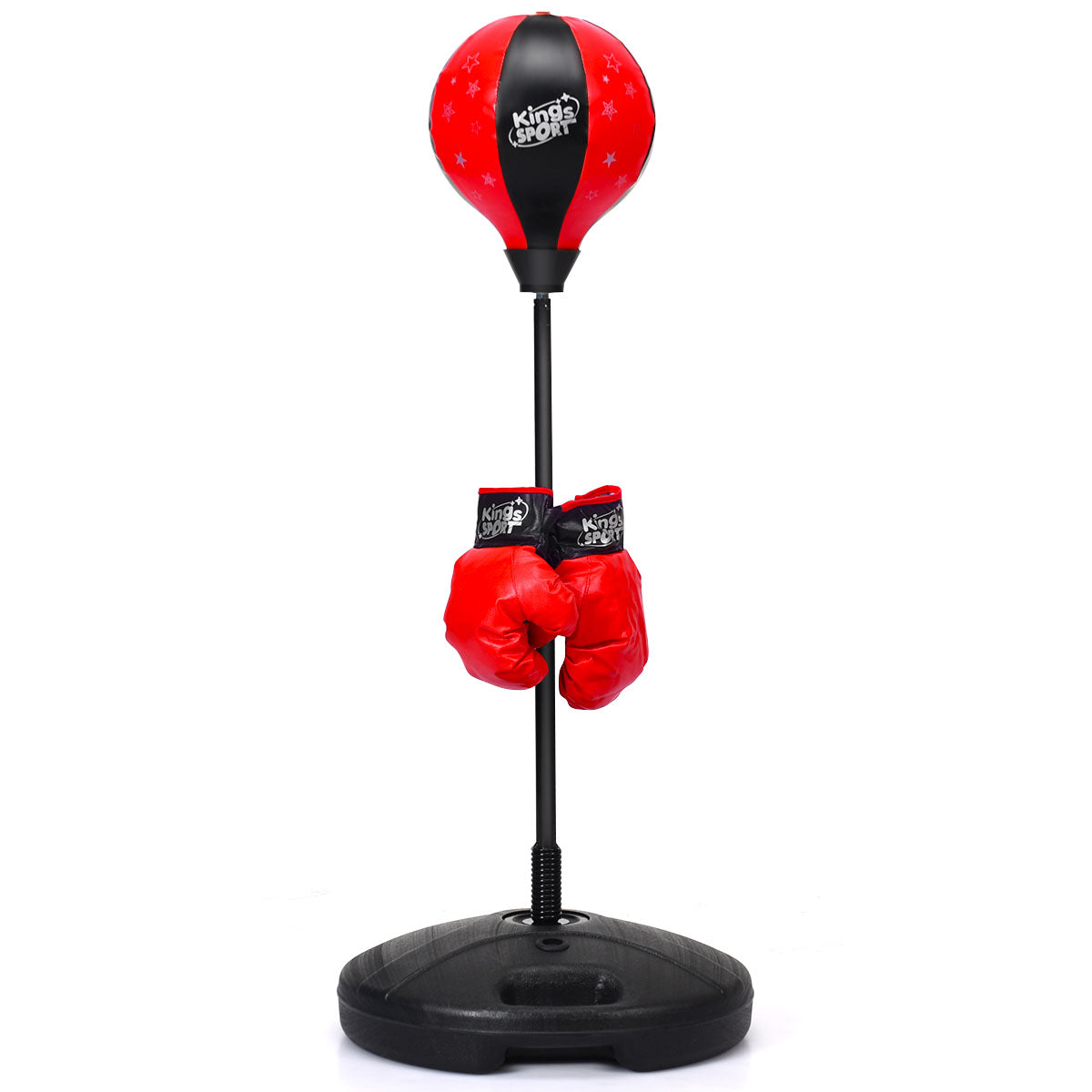 81cm-117cm Height Adjustable Punching Ball Set with Large Capacity Base