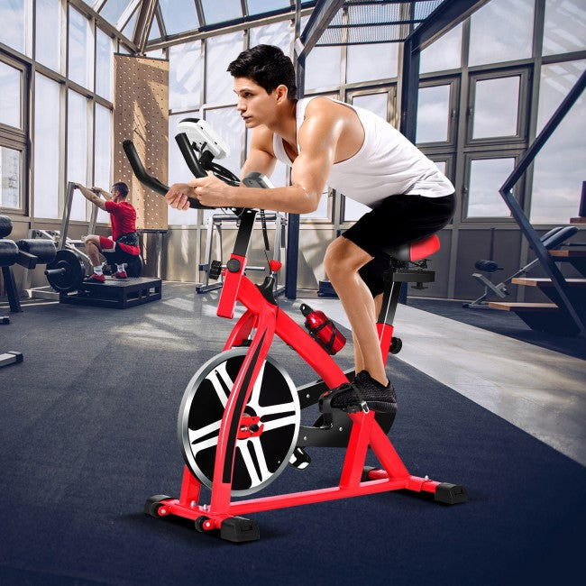 Indoor Adjustable Exercise Bike Cycling Training Bicycle with Adjustable Resistance for Cardio Fitness