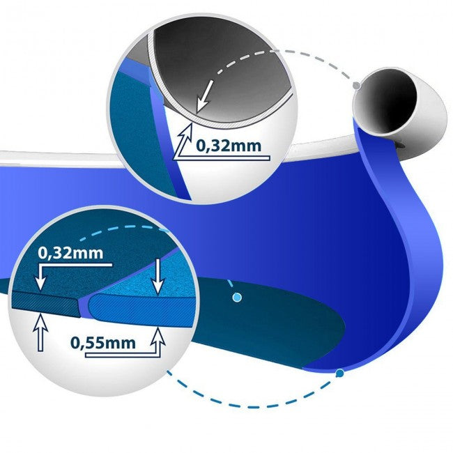 8'x30" Kid Inflatable Swimming Pool