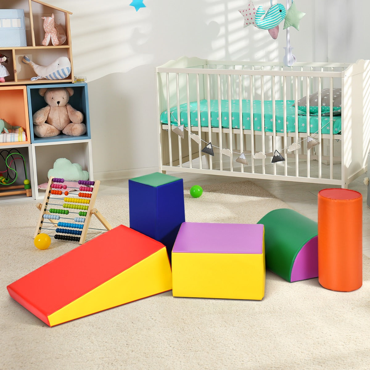 Kid Crawl Climb Foam Shapes Playset for Toddler