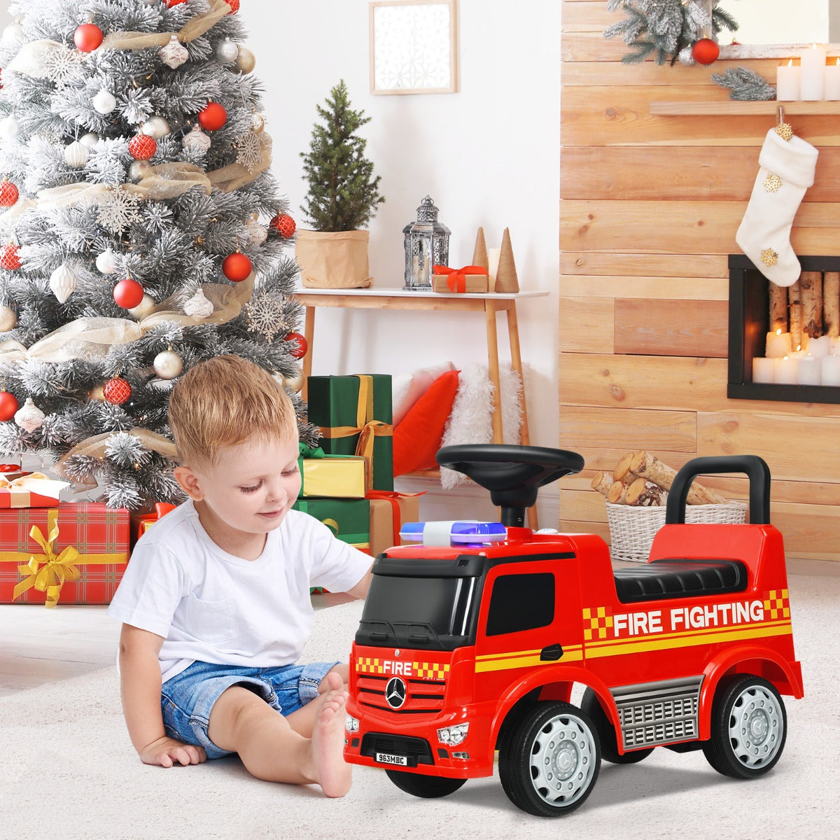 Licensed Mercedes Benz Kids Ride On Car with Storage for Toddlers