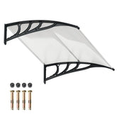 122 x 99 cm Window Door Awning Canopy with Sun Rain Snow Protection