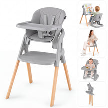 7-in-1 Convertible Foldable Baby High Chair with Adjustable Tray