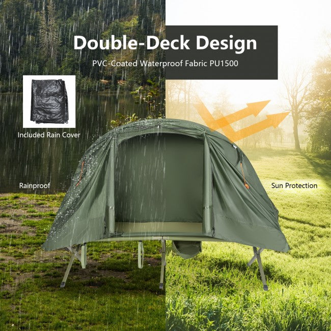 1 Person Portable Camping Tent Cot Outdoor Compact Tent