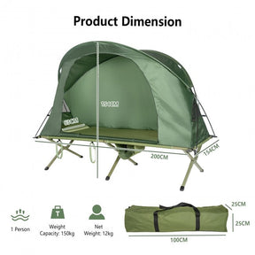 1 Person Portable Camping Tent Cot Outdoor Compact Tent