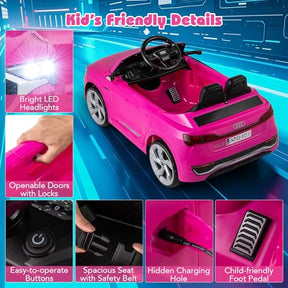 Licensed Audi SQ8 Kids Ride on Car, 12V Electric Vehicle with Remote Control