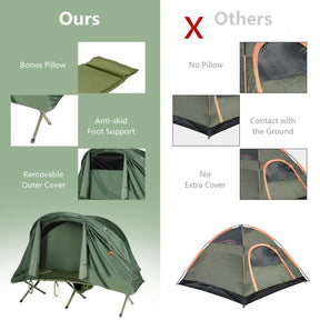 1 Person Portable Camping Tent Cot Outdoor Compact Tent