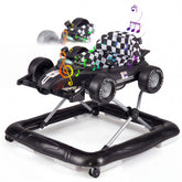 4-in-1 Foldable Baby Walker with Wheels, Toddler Activity Walker w/ 3-Level Adjustable Height