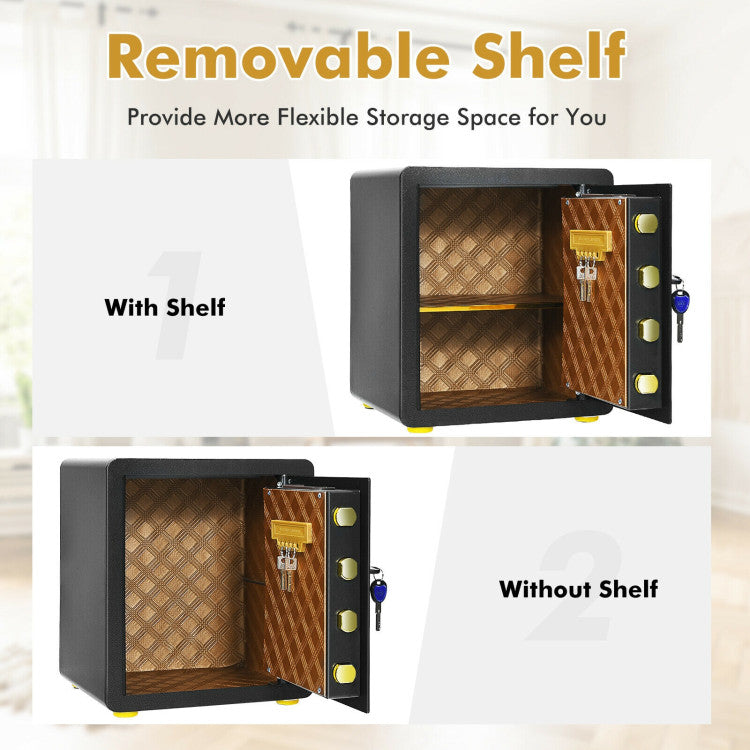 1.25 cu ft Steel Home Electronic Safe Box Office Safe Cabinet with Keypad and Key