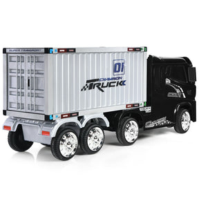 12V Kids Semi-Truck with Container and Remote Control