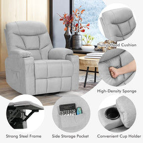 Massage Rocking Recliner Chair with Heat and Vibration