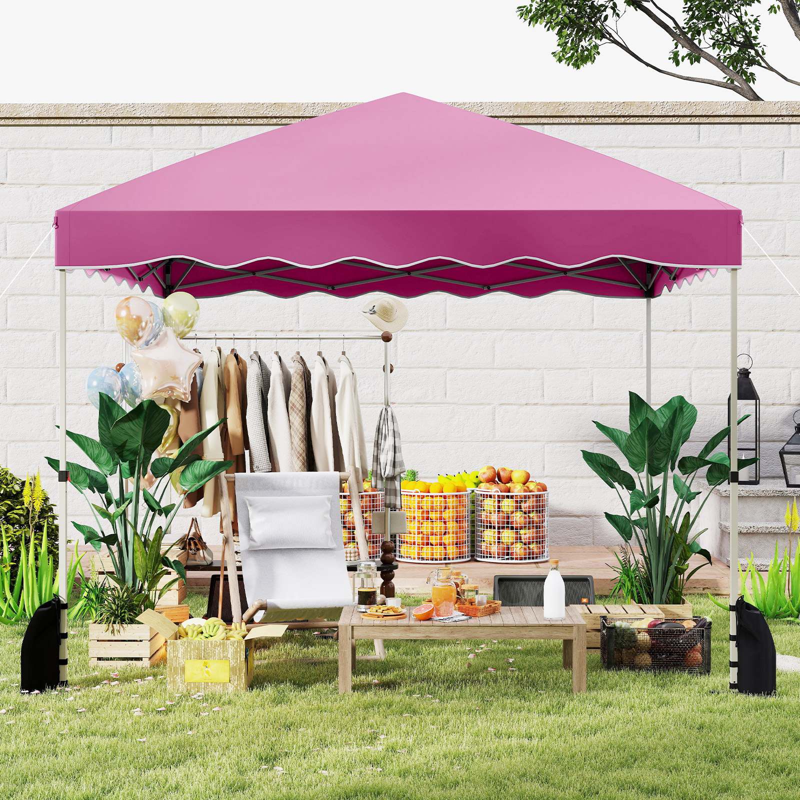 3 X 3 m Pop up Canopy Tent Portable Foldable Outdoor Patio Shelter w/Wheeled Bag