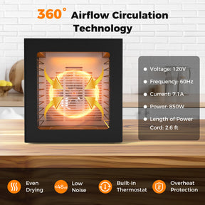 10 Stainless Steel Trays Dryer with 10 Presets