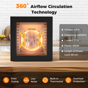 10 Stainless Steel Trays Dryer with 10 Presets