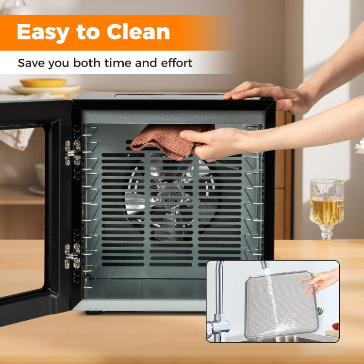 10 Stainless Steel Trays Dryer with 10 Presets