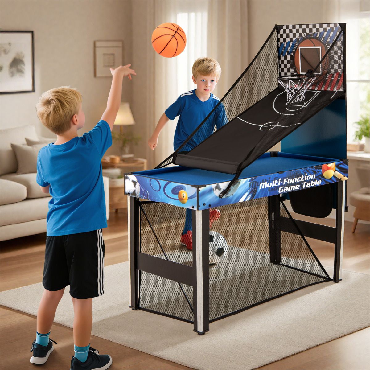 10-in-1 Combo Game Table Set Multi Game Table with Table Tennis Includes Complete Accessories