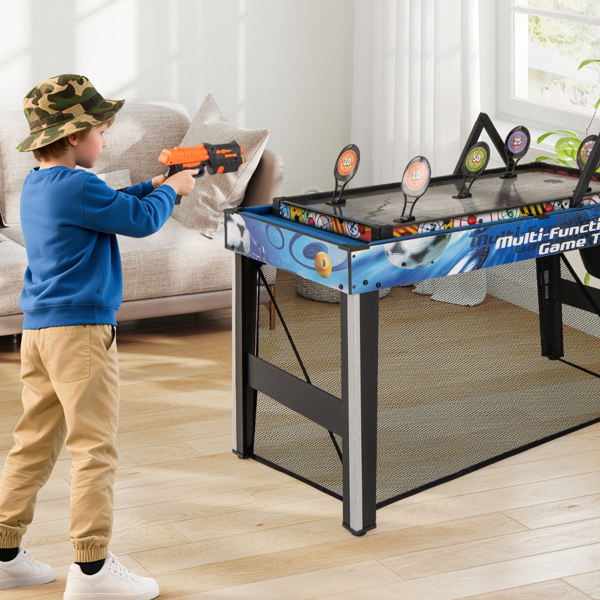 10-in-1 Combo Game Table Set Multi Game Table with Table Tennis Includes Complete Accessories