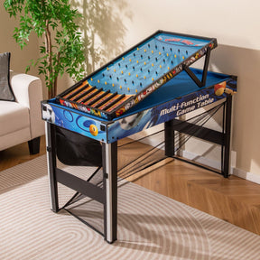 10-in-1 Combo Game Table Set Multi Game Table with Table Tennis Includes Complete Accessories