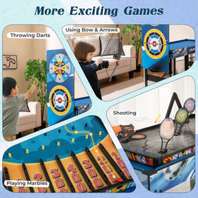 10-in-1 Combo Game Table Set Multi Game Table with Table Tennis Includes Complete Accessories