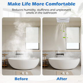 110 CFM Ceiling Mount Exhaust Ventilation Fan with Metal Housing