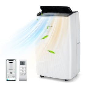 12000 BTU Portable Air Conditioner 5-IN-1 Quiet Cooling AC Unit with Remote Control and 24H Timer for Room up to 450 sq.ft.