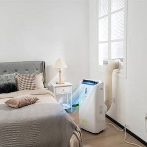 12000BTU Portable 4-in-1 Air Conditioner Oscillation Air Cooler with 3 Speeds and WiFi Smart Control