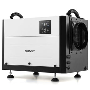 124 PPD Commercial Dehumidifier 1300 Sq.Ft Crawl Space Dehumidifier with 24H Timer and 3 Working Modes for Basement Warehouse
