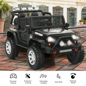 12V Battery Powered Kids Ride Truck Electric Vehicle with Parental Remote Control
