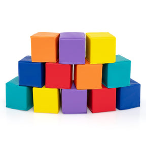 12-Piece Toddler Soft Foam Building Blocks