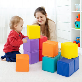 12-Piece Toddler Soft Foam Building Blocks