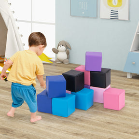 12-Piece Toddler Soft Foam Building Blocks