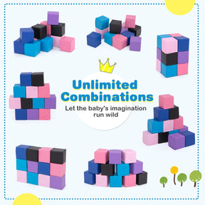 12-Piece Toddler Soft Foam Building Blocks